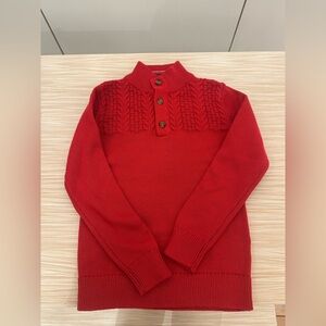 Red Boys Sweater with Buttons